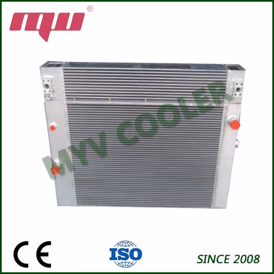 O compressor de ar refrigerando industrial do permutador de calor parte o refrigerador de óleo
