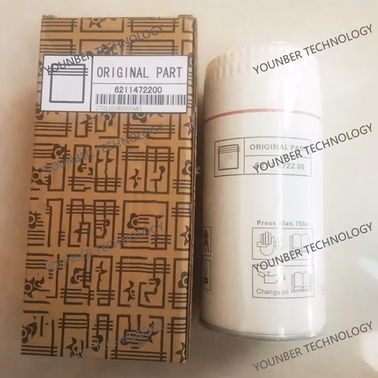 Filtro de óleo de peças sobressalentes do compressor de ar Atlas Copco